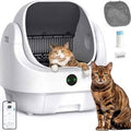 Open-Top Automatic Litter Box, Odor Control, Ready to Use, Self Cleaning Litter Box, Large Capacity