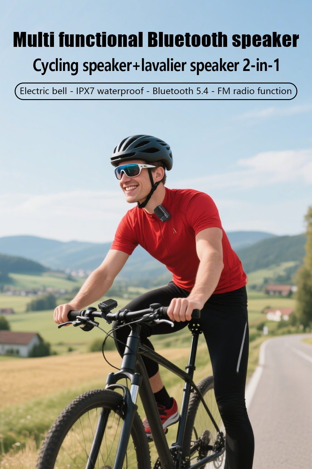 Bluetooth Speaker 2-in-1 Wearable & Handlebar