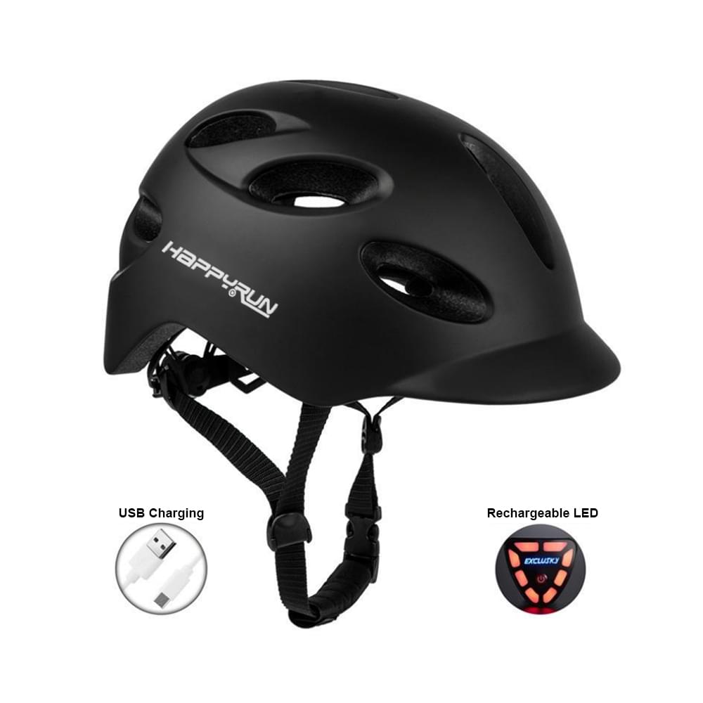 Black E-Bike Helmet