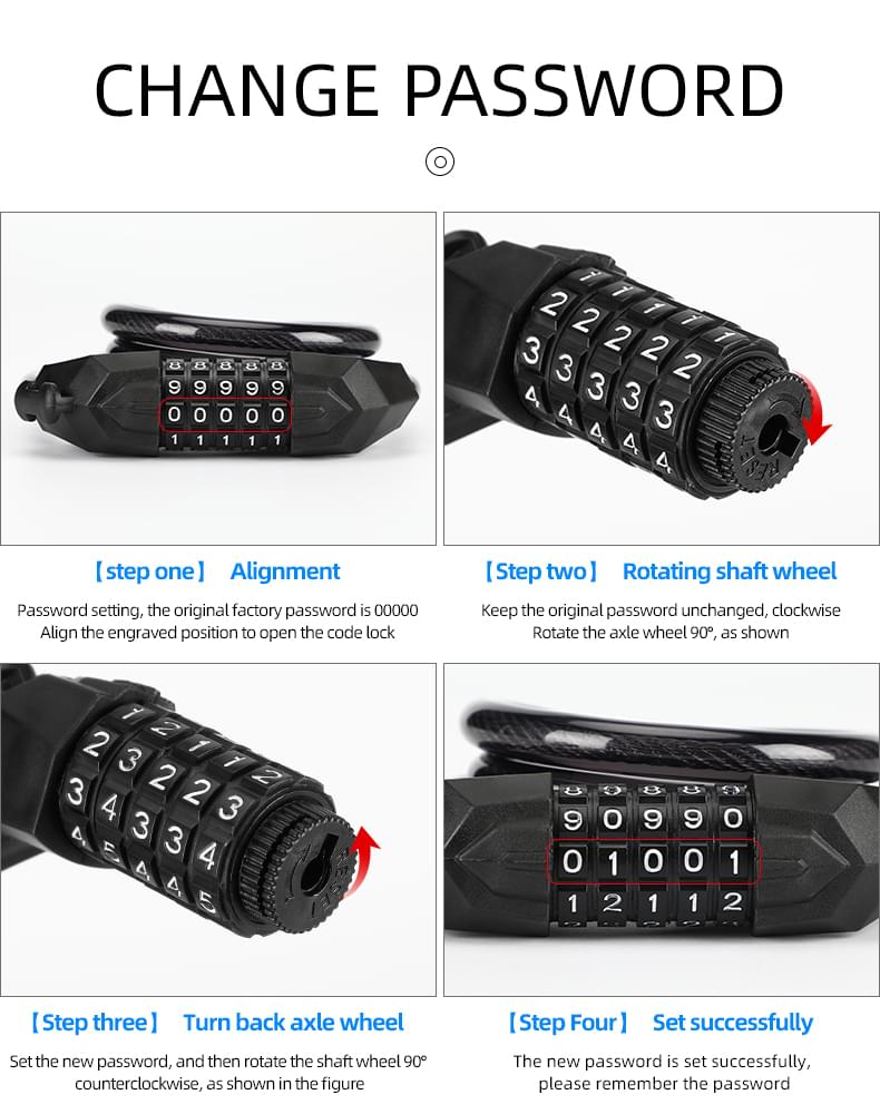 E-Bike Password Cable Lock